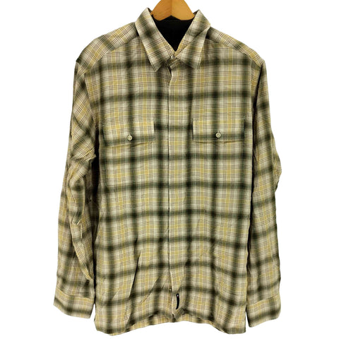 トミーヒルフィガー TOMMY HILFIGER 90S 比翼ボタン レギュラーカラーL/S レーヨンシャツ メンズ import:M