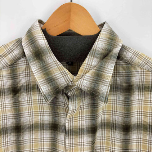 トミーヒルフィガー TOMMY HILFIGER 90S 比翼ボタン レギュラーカラーL/S レーヨンシャツ メンズ import:M