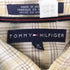 トミーヒルフィガー TOMMY HILFIGER 90S 比翼ボタン レギュラーカラーL/S レーヨンシャツ メンズ import:M