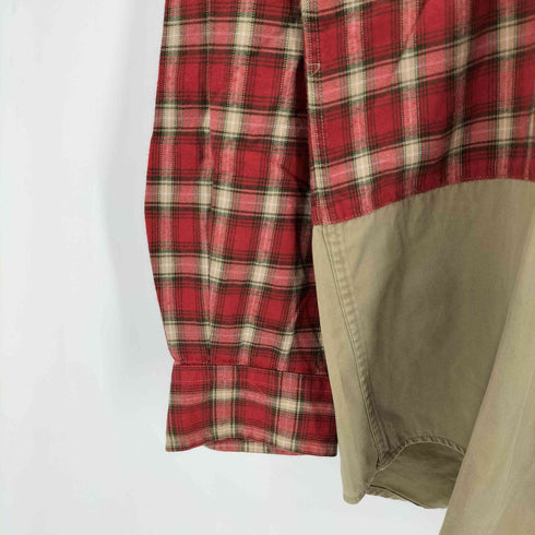 トミーヒルフィガー TOMMY HILFIGER 90S 切替デザインレギュラーカラーL/S チェックシャツ メンズ import:L
