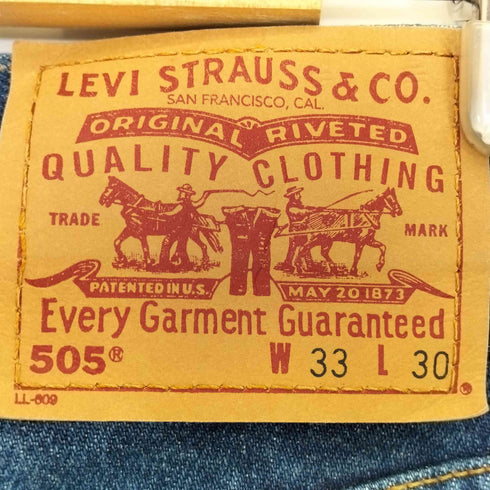 リーバイス Levis 00s 01年製 メキシコ製 ボタン裏230 505 デニム メンズ W33 L30