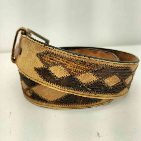 トニーラマ TONY LAMA USA製 総柄デザイン ウエスタンベルト メンズ 32