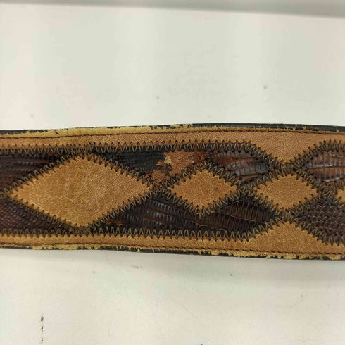 トニーラマ TONY LAMA USA製 総柄デザイン ウエスタンベルト メンズ 32