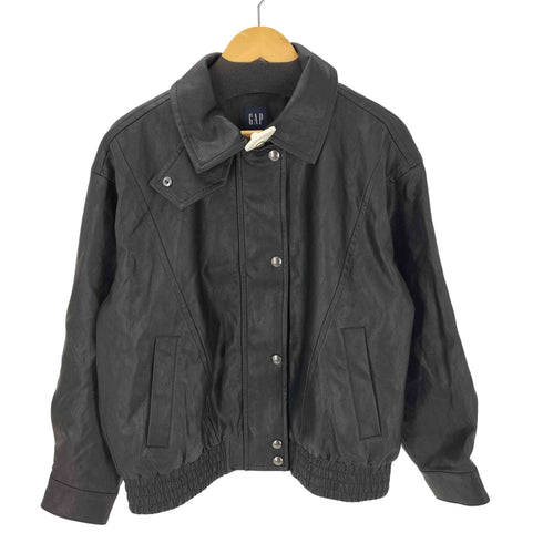 ギャップ Gap 25AW オーバーサイズ ヴィーガンレザージャケット メンズ import:S