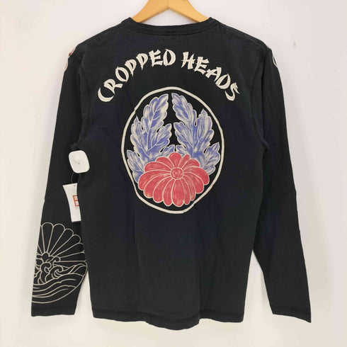 クロップドヘッズ CROPPED HEADS 花プリント ヘンリーネック Tシャツ メンズ JPN:M