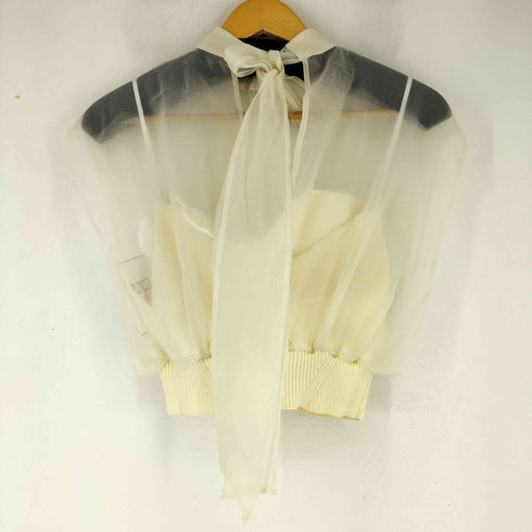 エイミーイストワール eimy istoire バックリボンシアードッキングニット レディース FREE