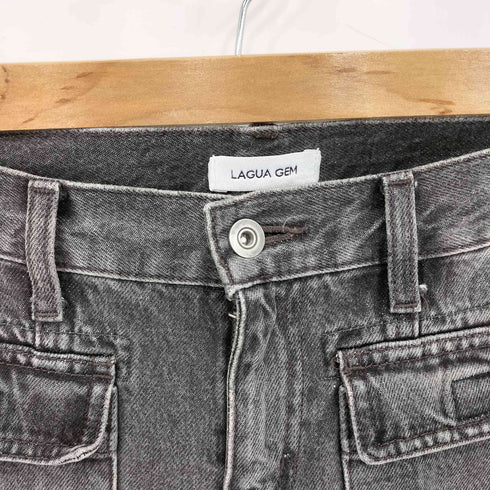 ラグアジェム LAGUA GEM カーゴポケット フレアデニムパンツ Y2K レディース 25