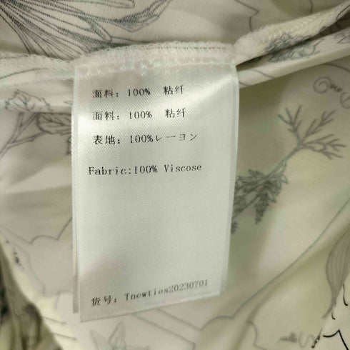 トゥエンティーズ Tnewties ボタニカル柄 レーヨンシャツ レディース XS