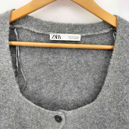 ザラ ZARA スクエアネック カーディガン レディース S