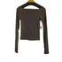 BLUE EAST シアーベロアオフショルTシャツ レディース