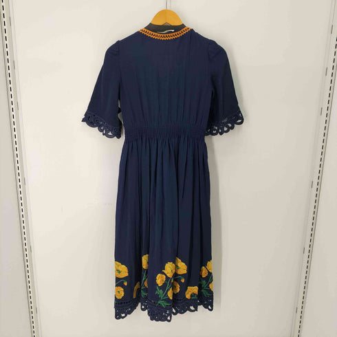 リリーブラウン Lily Brown フラワー刺繍ワンピース レディース FREE