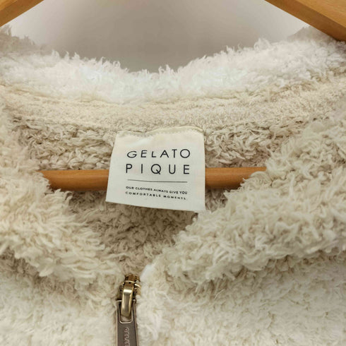 ジェラートピケ gelato pique ボーダー パーカー パジャマ セットアップ レディース ONE SIZE