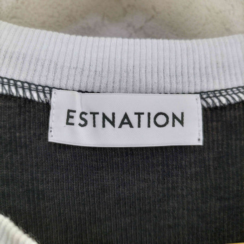 エストネーション ESTNATION シアーテレコレイヤー Tシャツ レディース FREE