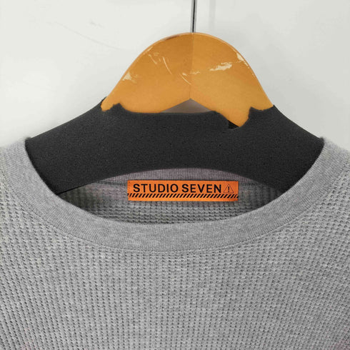 スタジオセブン STUDIO SEVEN ワッフル ロングTシャツ メンズ import:M
