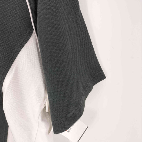 カンタベリーオブニュージーランド CANTERBURY OF NEW ZEALAND ロゴ 刺繍 Vネック ラグランスリーブ 鹿の子 Tシャツ メンズ import:XL