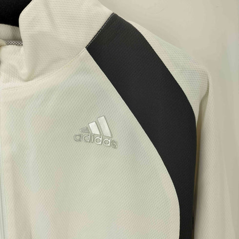 アディダス adidas 00S メタル パフォーマンスロゴ 裏地 メッシュ スイッチングカラー ハーフジップ プルオーバー ジャージ 2008年製 メンズ O/XG