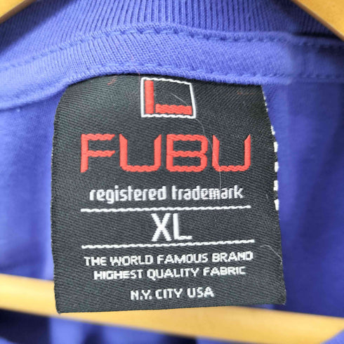 フブ FUBU ラメ ロゴ プリント Tシャツ B系 メンズ import:XL