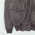 ユーエスネイビー U.S.NAVY 60S 黒タグ TYPE G-1 レザー フライト ジャケット RALPH EDWARDS SPORTWEAR社製 CONMARジップ メンズ US:40