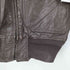 ユーエスネイビー U.S.NAVY 60S 黒タグ TYPE G-1 レザー フライト ジャケット RALPH EDWARDS SPORTWEAR社製 CONMARジップ メンズ US:40