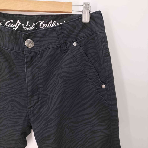 ガッチャ GATCHA Y2K 刺繍 ゼブラ柄ストレッチパンツ メンズ JPN:L