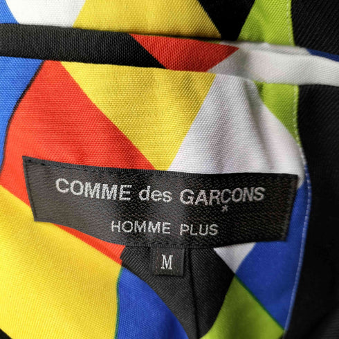 コムデギャルソンオムプリュス COMME des GARCONS HOMME PLUS AD2020 20AW Color Resistance 色の抵抗期 ポリ縮絨 裏地アーガイル ピークドラペル 8B ダブルブレスト テーラード ジャケット メンズ JPN:M
