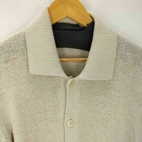 コス COS RELAXED コットン ニット ポロ カーディガン メンズ import:M