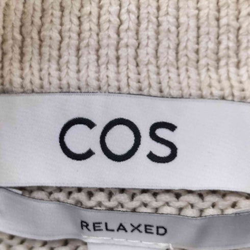 コス COS RELAXED コットン ニット ポロ カーディガン メンズ import:M