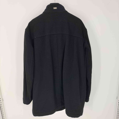 ボスヒューゴボス BOSS HUGO BOSS レイヤード リブ ネック チェスター ハーフ コート ririジップ メンズ EUR:54