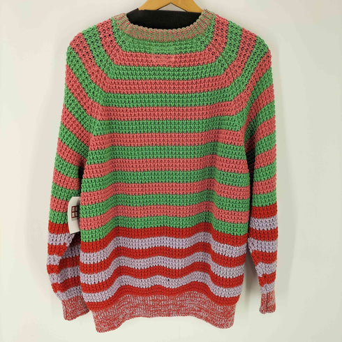 シーイー C.E STRIPE LOOSE WAFFLE KNIT ストライプ ルーズ ワッフル ニット メンズ import:M