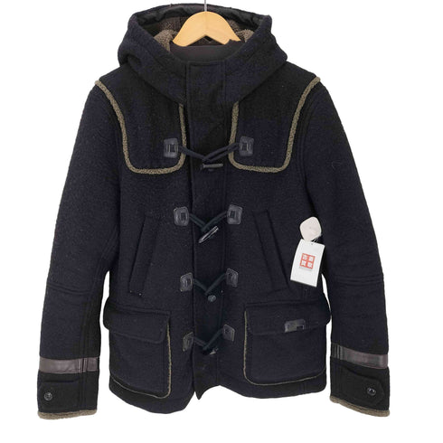 ディーゼル DIESEL カウレザー ボア ダッフル コート メンズ import:L