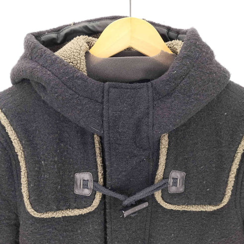 ディーゼル DIESEL カウレザー ボア ダッフル コート メンズ import:L