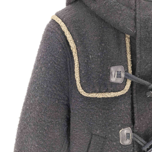 ディーゼル DIESEL カウレザー ボア ダッフル コート メンズ import:L