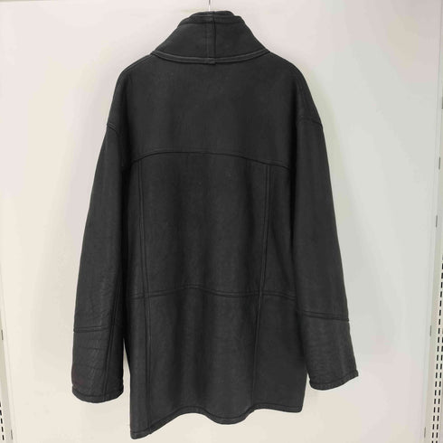 ATWARDSON 本革 レザー ジップ ボタン ムートン ジャケット メンズ 56
