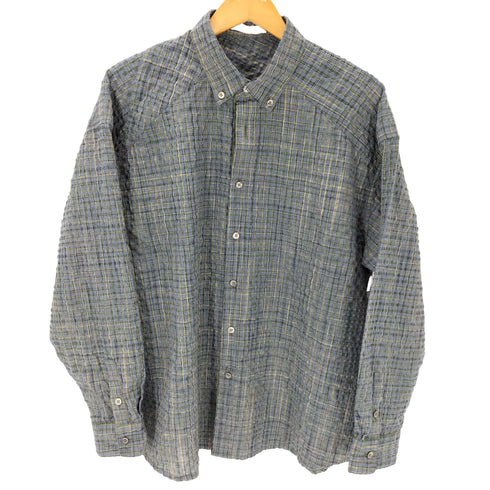 COMMON SCENTS Wrinkles ウィンクル ボタンダウン L/S チェック シャツ メンズ 2