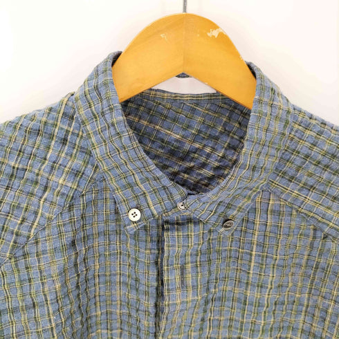 COMMON SCENTS Wrinkles ウィンクル ボタンダウン L/S チェック シャツ メンズ 2