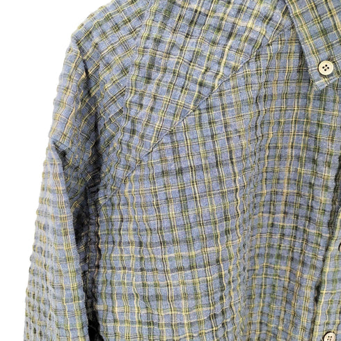 COMMON SCENTS Wrinkles ウィンクル ボタンダウン L/S チェック シャツ メンズ 2