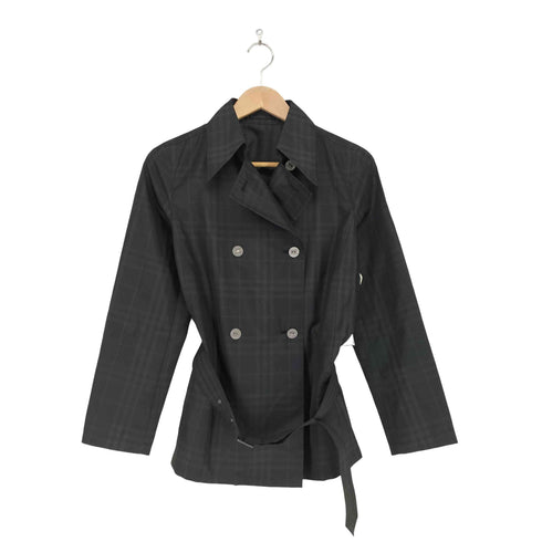 バーバリーロンドン BURBERRY LONDON チェック柄ショートトレンチコート レディース 38