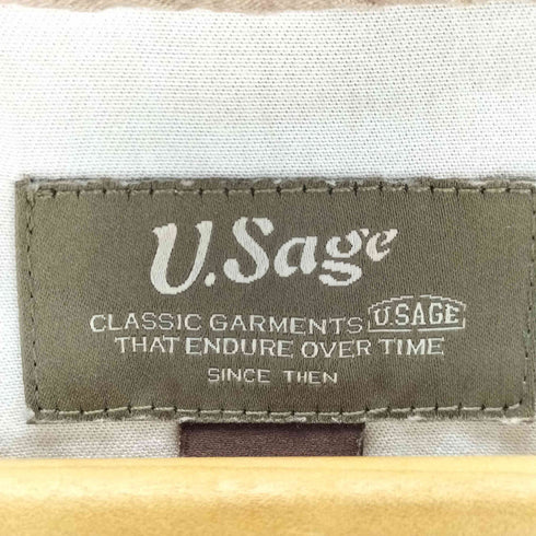 U.Sage 総柄 開襟 オープンカラー アロハ シャツ メンズ import:XL