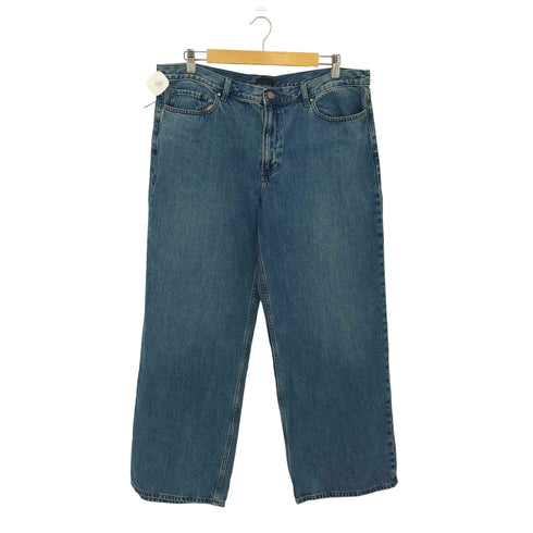 ユニクロ UNIQLO ローライズ バギーデニムパンツ レディース 34