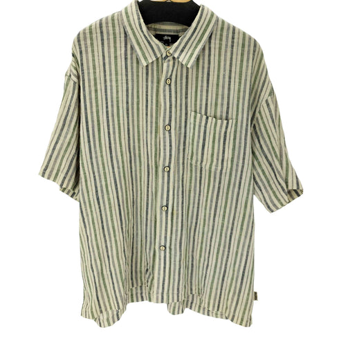 ステューシー Stussy 22SS Wrinkly Cotton Gauze Shirt ウィンクル コットン ガーゼ シャツ メンズ import:XL