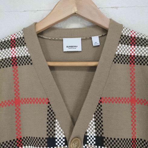 バーバリー BURBERRY ノバチェックカーディガン メンズ 164cm 14Y
