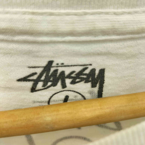 ステューシー Stussy ショーンフォントロゴプリント クルーネック 半袖Tシャツ カットソー メンズ L