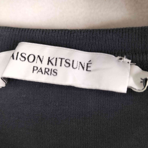 メゾンキツネ MAISON KITSUNE ダブルフォックスヘッドパッチTシャツ メンズ M
