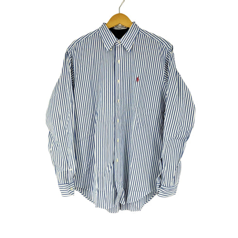 ラルフローレン RALPH LAUREN CLASSIC FIT ミニポニー刺繍 ストラップ L/S BDシャツ メンズ L