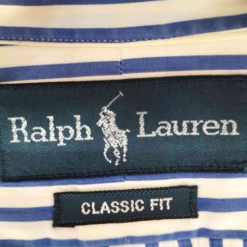 ラルフローレン RALPH LAUREN CLASSIC FIT ミニポニー刺繍 ストラップ L/S BDシャツ メンズ L