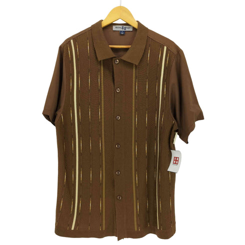 MICHAEL 88 IRVIN フロント ニット S/S シャツ メンズ import:L