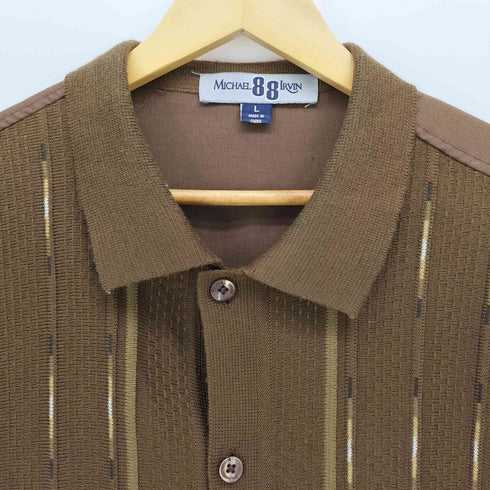 MICHAEL 88 IRVIN フロント ニット S/S シャツ メンズ import:L