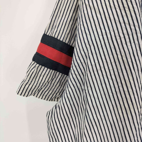 ロカウェア Rocawear ロゴ 刺繍 ストライプ S/S ビッグ サイズ シャツ メンズ 6XB/6TG