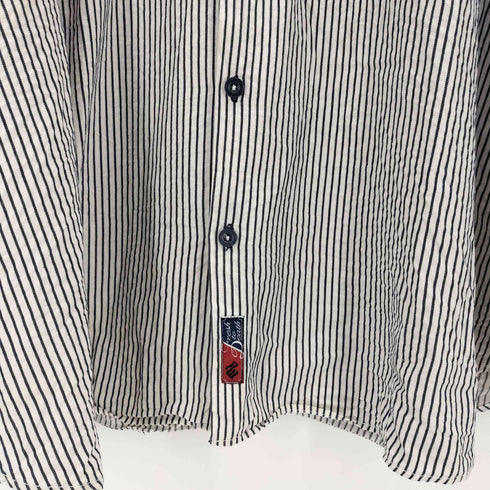 ロカウェア Rocawear ロゴ 刺繍 ストライプ S/S ビッグ サイズ シャツ メンズ 6XB/6TG