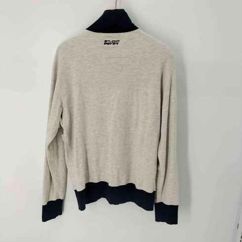 スタジオセブン STUDIO SEVEN バイカラー ハイネック スウェット シャツ メンズ import:M